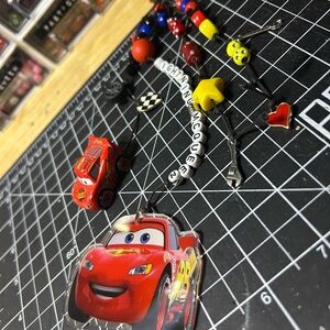 Red Lightning McQueen Toy Car Bag Charm/Key Charm